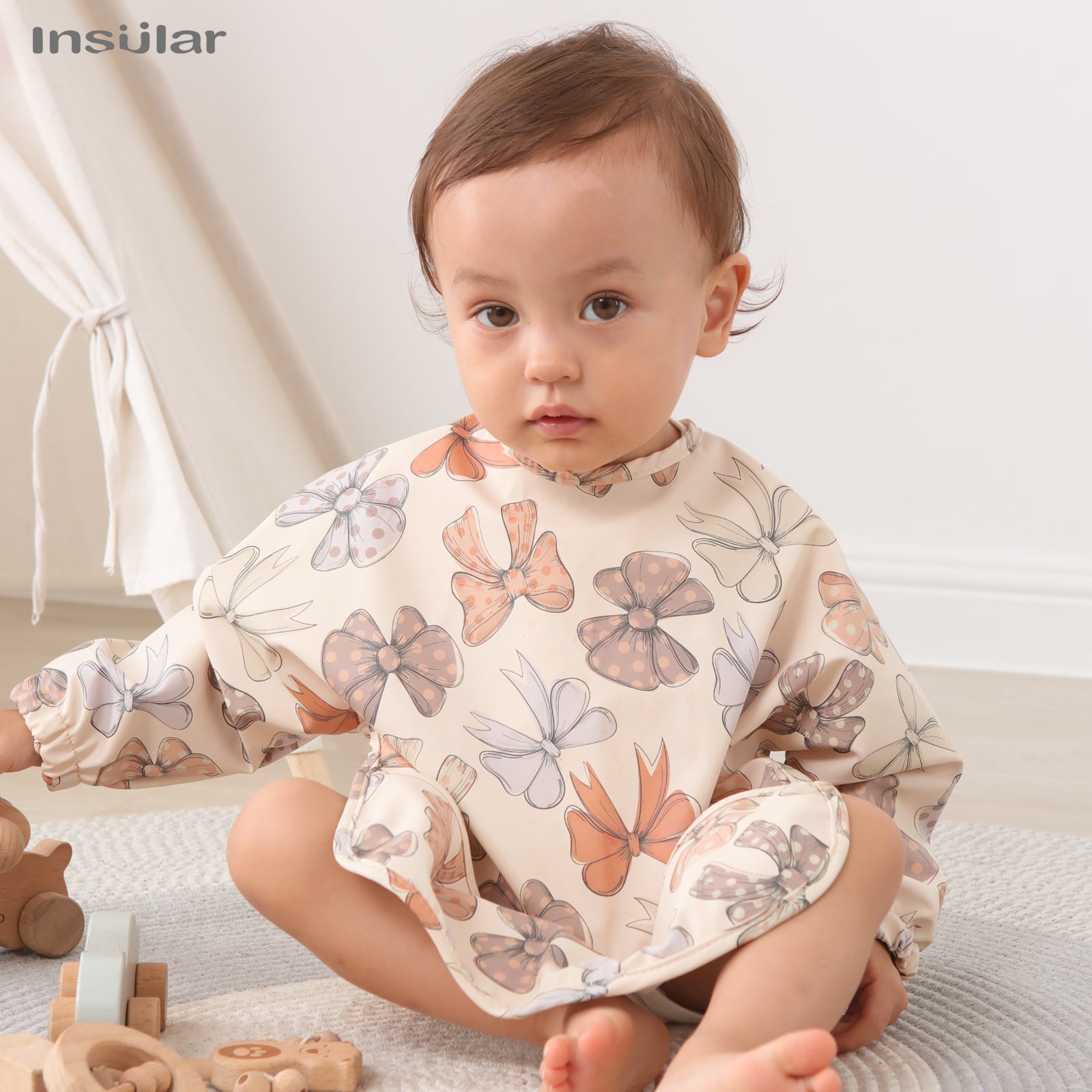 Waterproof Long Sleeve Bibs Aprons New Baby Bib With Pocket For Feeding Accessories Bibs For Childr 1