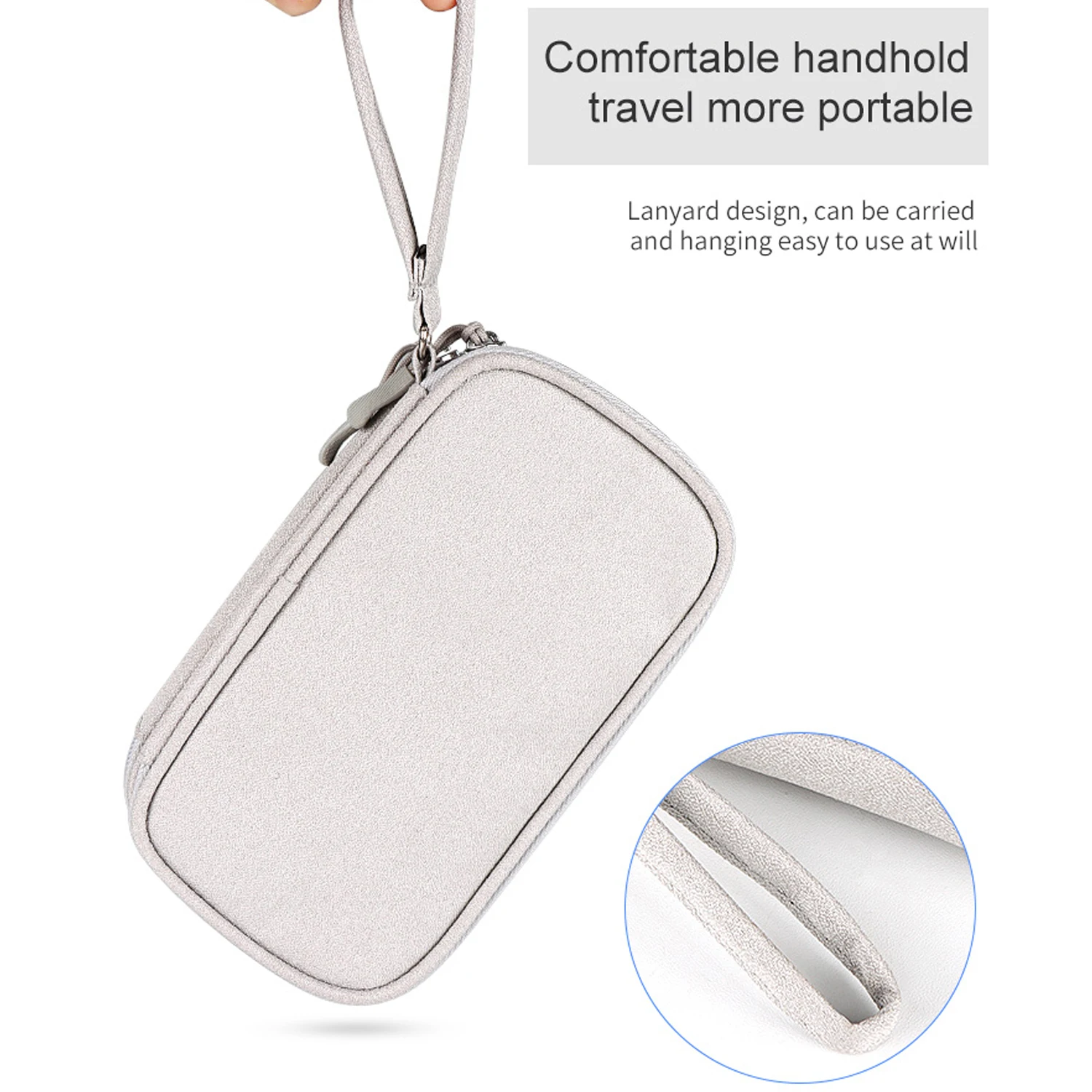 Data Cable Storage Bag Waterproof Travel Organizer Bag USB Charger Case Portable Layers Carry Bag C 3