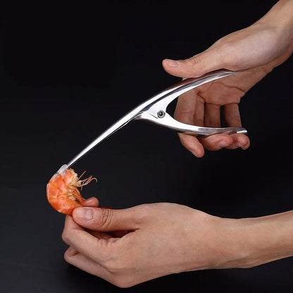 Stainless Steel Shrimp Peeler And Prawn Deveiner Seafood Line Cutter Kitchen Tool 3