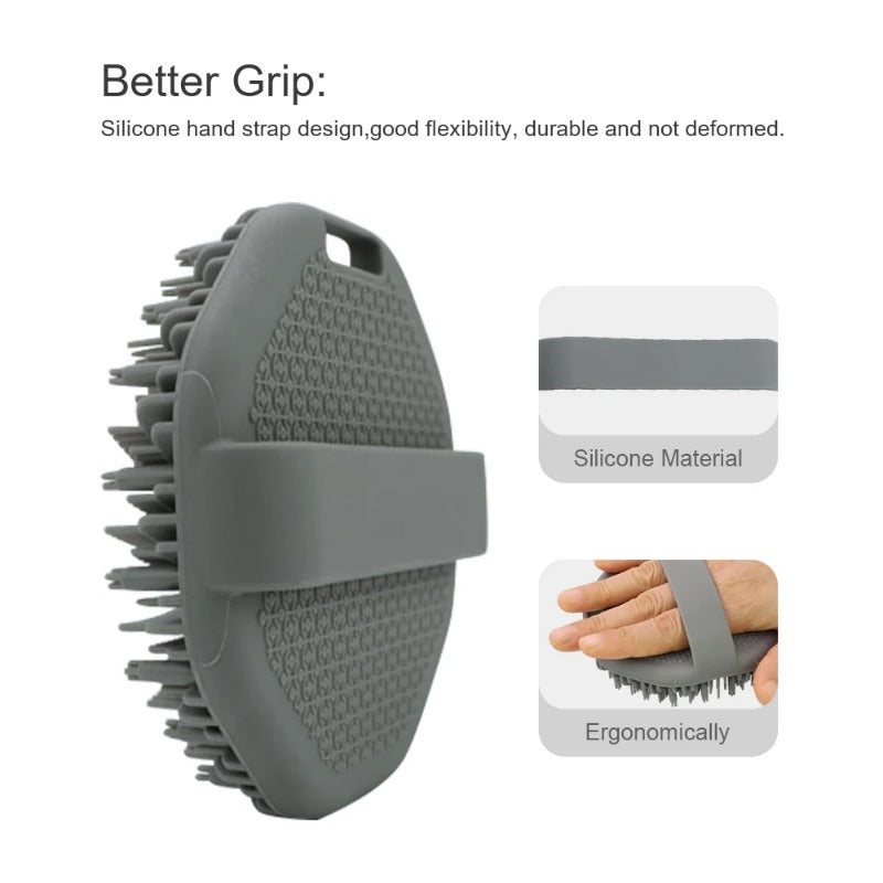 Deep Exfoliation And Rubbing Massage Brush Silicone Body Scrubber Bathroom Bathing Tool 3