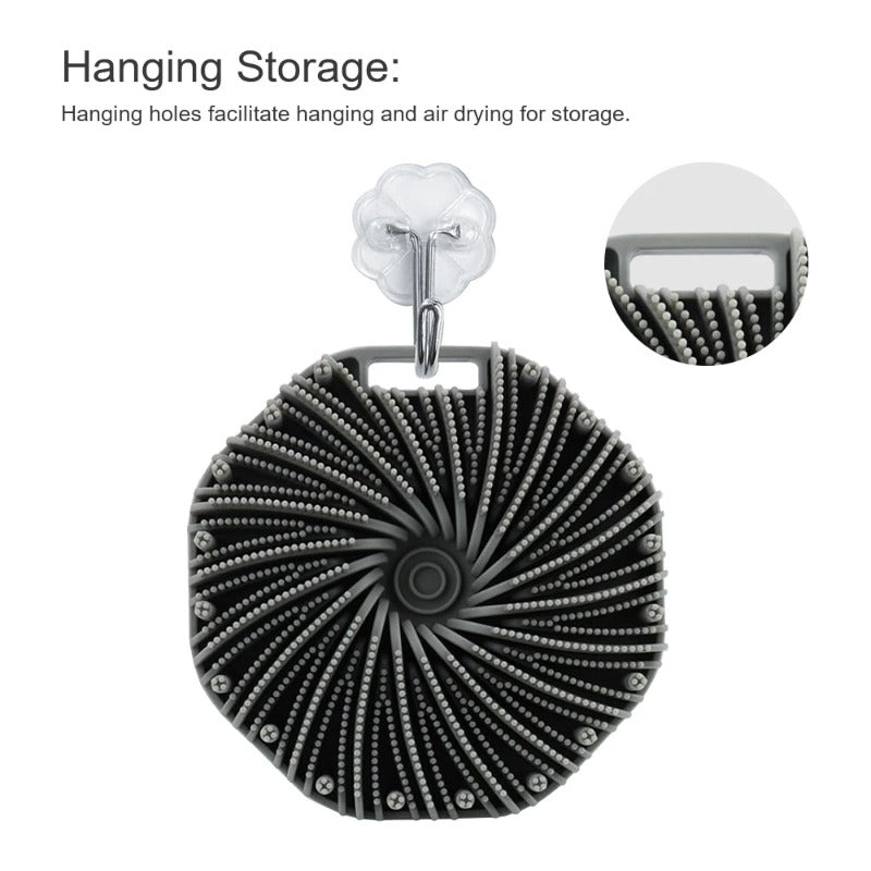 Deep Exfoliation And Rubbing Massage Brush Silicone Body Scrubber Bathroom Bathing Tool 4