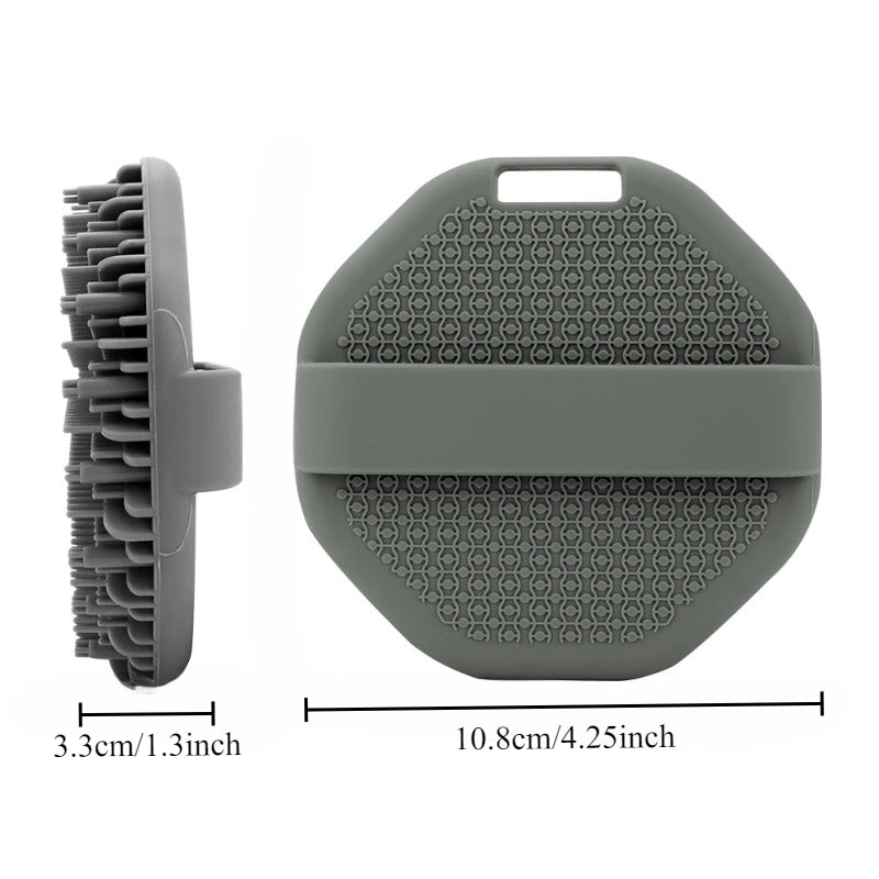 Deep Exfoliation And Rubbing Massage Brush Silicone Body Scrubber Bathroom Bathing Tool 5