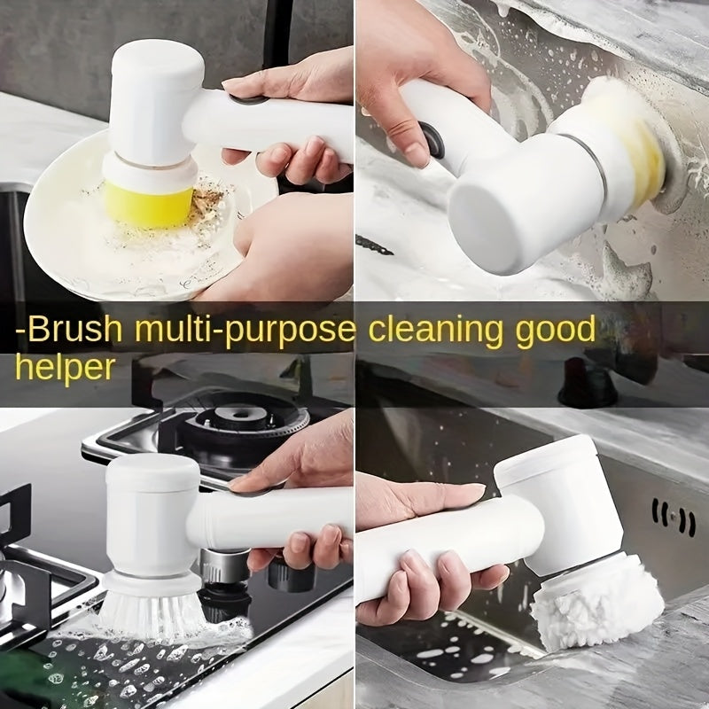 Electric Cleaning Brush Heads for Bathroom Kitchen Cleaning, Electric Spin Scrubber for Tub FloorTile Window Sink