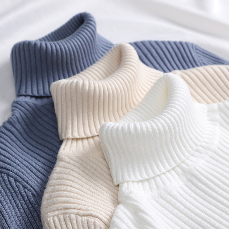 Women Fall Turtle Neck Sweater, Knitted Soft Pullovers, Cashmere Jumpers, Basic Soft Sweaters, Female Basic Blouse