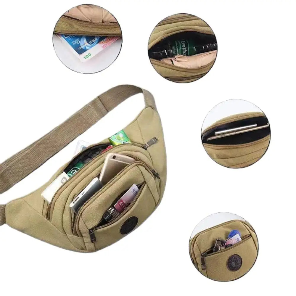 Lightweight Mens Outdoor Waist Pack Wear Resistant Chest Pack Rainproof Bag For Running Hiking Outd 7