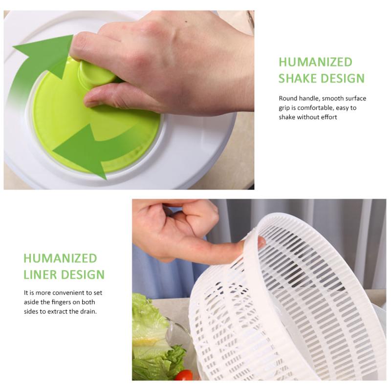 Vegetable Centrifuge Salad Drying, Salad Spinner Vegetable Lettuce, Greens Dryer Washer Crisper For Green Kitchen
