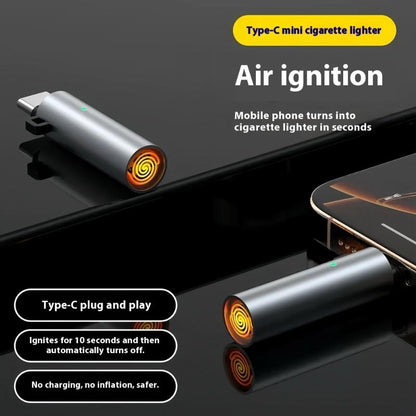 Mini Electronic Lighter Portable Low Consumption Outdoor Phone Lighter Windproof And Energy Saving 6