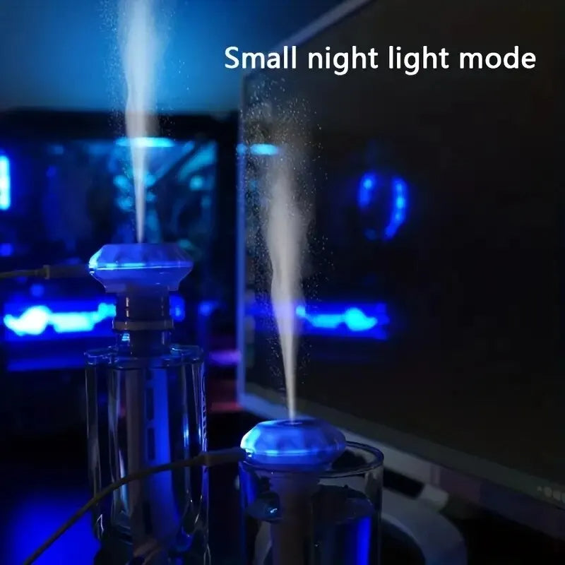 Adjustable Length Mist Humidifier, Super Quiet Portable Humidifier For Office, Bedroom, Car And Travel, No Water Bottle