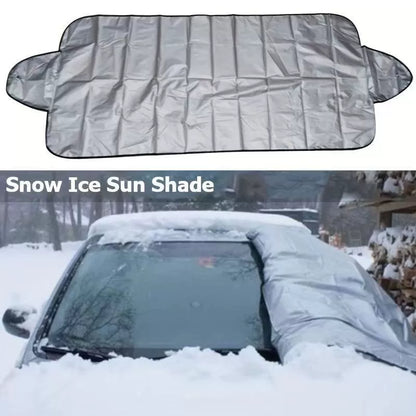 Auto Windscreen Shield, Frost Ice Rain and Sun Protector for Most Cars and SUVs, Universal Car Windshield Snow Cover
