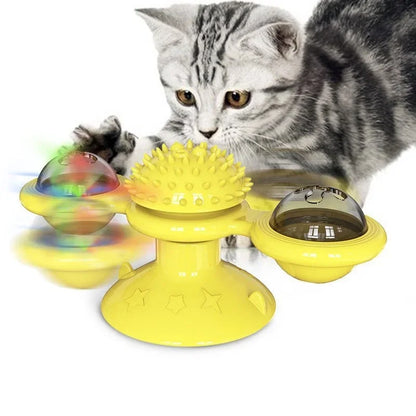Wind Mill Cat Toy Interactive Pet Toys For Cats Puzzle Cat Game Toy Kitten Turn Table Brush Teeth P 1