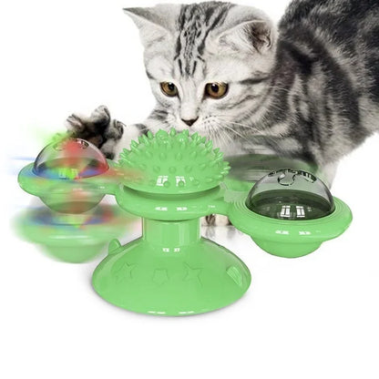 Wind Mill Cat Toy Interactive Pet Toys For Cats Puzzle Cat Game Toy Kitten Turn Table Brush Teeth P 2