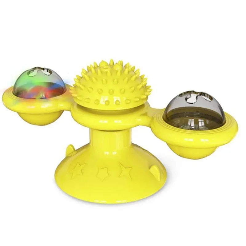 Wind Mill Cat Toy Interactive Pet Toys For Cats Puzzle Cat Game Toy Kitten Turn Table Brush Teeth P 3