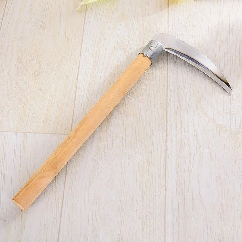 Gardening Grass Weeding Knife, Farm Scythe Sickle Garden Tools, Cutting Wheat Lawn Mower