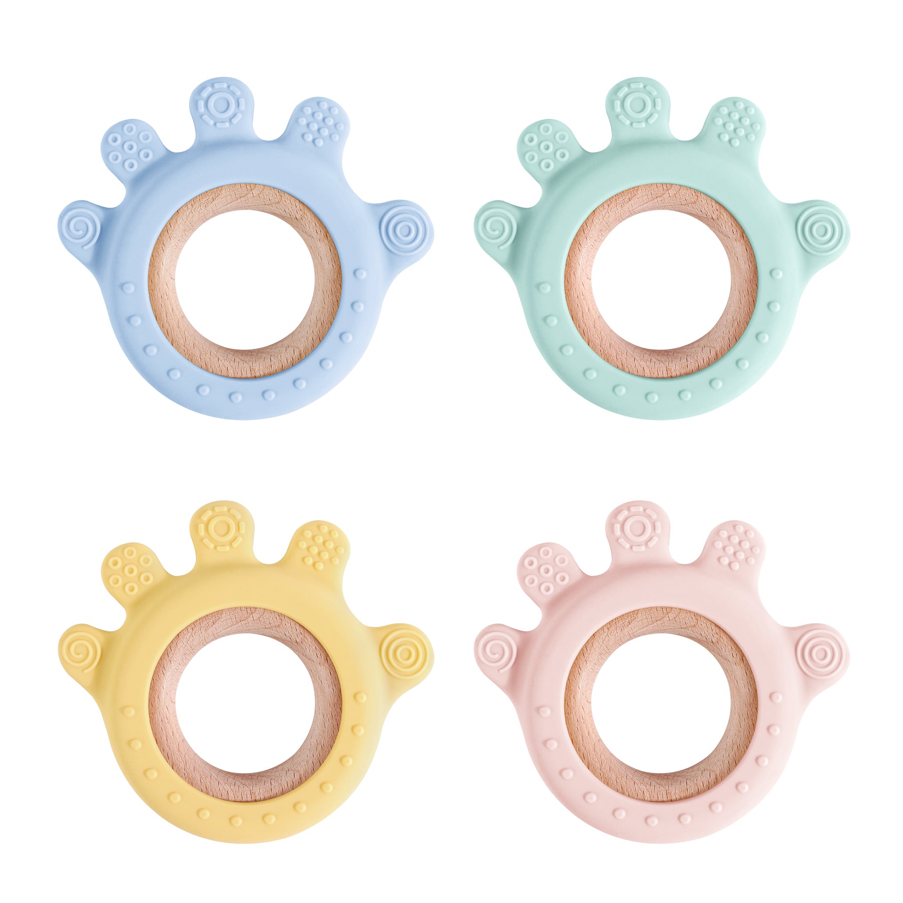Cartoon Rudder Shape Baby Toys Silicone Teether Baby Toys Chewing Training Baby Care Equipment Baby 1