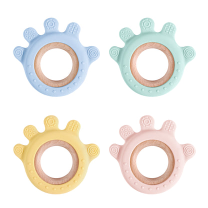 Cartoon Rudder Shape Baby Toys Silicone Teether Baby Toys Chewing Training Baby Care Equipment Baby 1