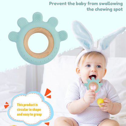 Cartoon Rudder Shape Baby Toys Silicone Teether Baby Toys Chewing Training Baby Care Equipment Baby 2