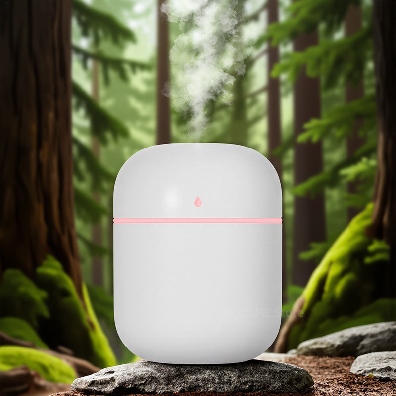 Aroma Oil Diffuser USB Humidifier Atomizer, Night Lamp Mute Air Humidifier, Cool Mist Sprayer for Car and Bedroom