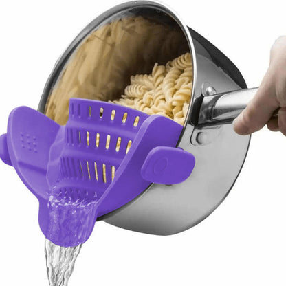 Kitchen Pot Strainer, Pot Strainer, Adjustable Clip On Strainer For Pots Pans And Bowls, Strainer