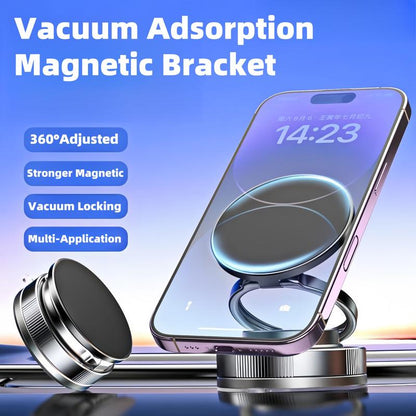 Portable Cell Phone Holder for Cars Makeup Gym, Suction Cup Phone Mount for Magsafe, Adjustable Vacuum Magnetic Phones