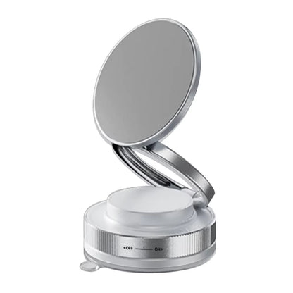 Portable Cell Phone Holder for Cars Makeup Gym, Suction Cup Phone Mount for Magsafe, Adjustable Vacuum Magnetic Phones