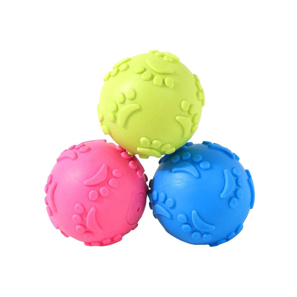 Outdoor Throwing Dog Squeak Toy Ball Durable Chewing Training Ball Pet Supplies Recovery Toy For Ac 4