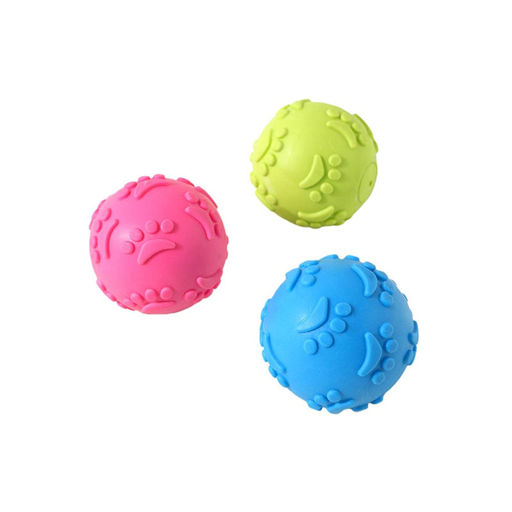 Outdoor Throwing Dog Squeak Toy Ball Durable Chewing Training Ball Pet Supplies Recovery Toy For Ac 5