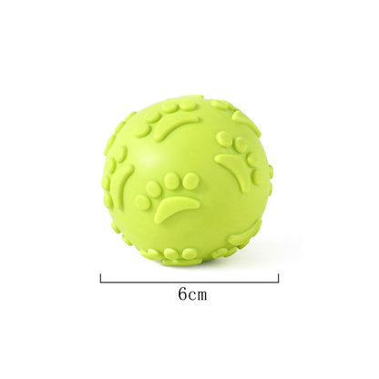 Outdoor Throwing Dog Squeak Toy Ball Durable Chewing Training Ball Pet Supplies Recovery Toy For Ac 8
