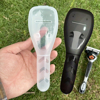Shaver Storage Box, Safety Travel Portable Storage Box for Shaving Razor, Transparent Razor Case
