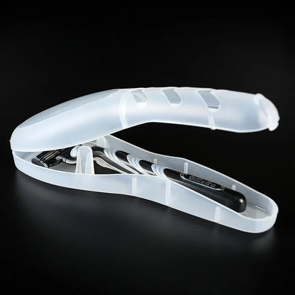 Shaver Storage Box Safety Travel Portable Storage Box For Shaving Razor Transparent Razor Case 3