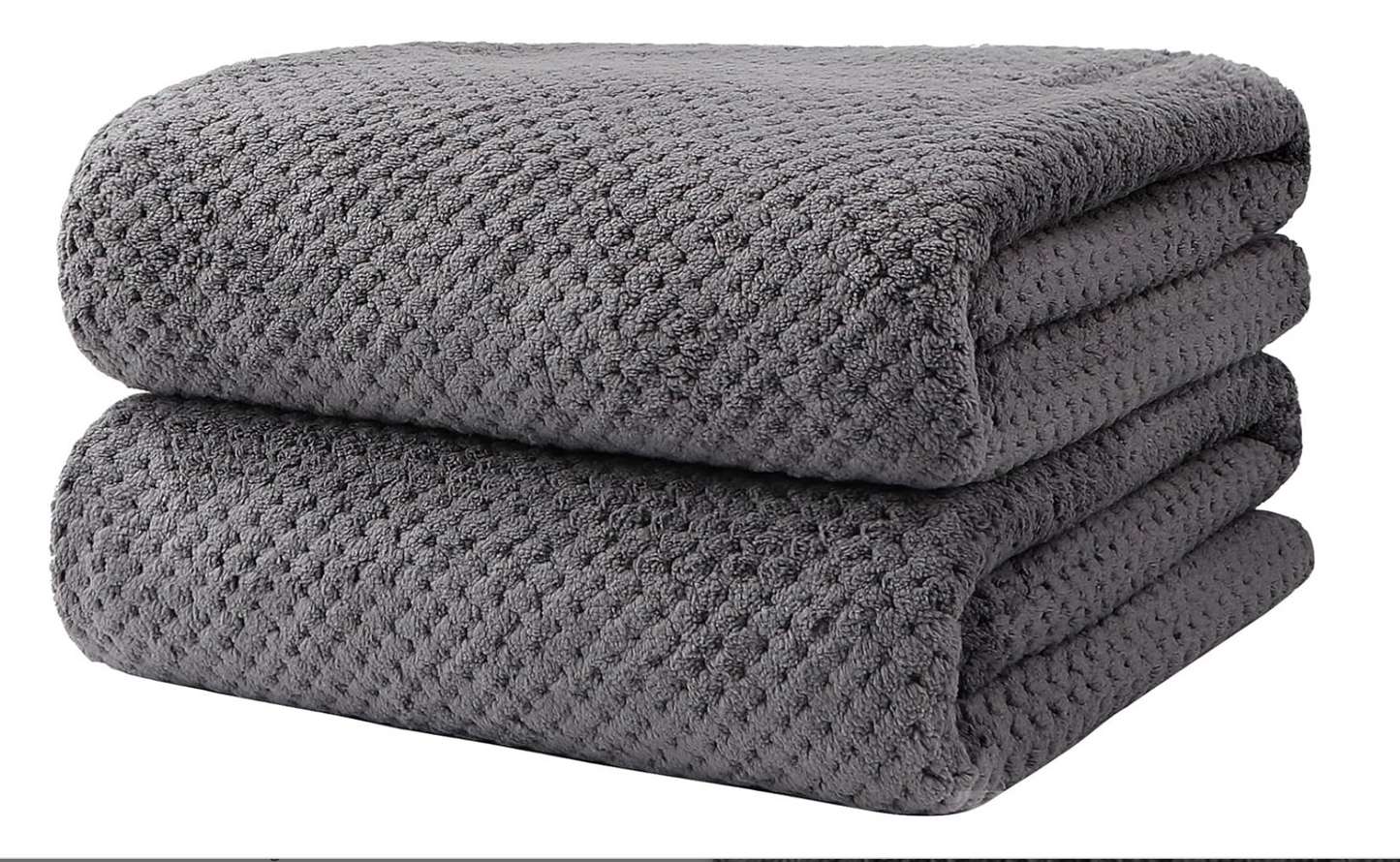 Bath Towel Set, Microfiber Ultra Soft, Highly Absorbent Bath Towel, Lightweight, Quick Drying Towel