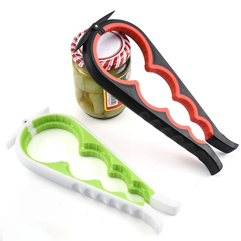 Beverage Bottle Opener Cap Can Opener Multi Functional Twister Four Position Can Opener Anti Slip C 2