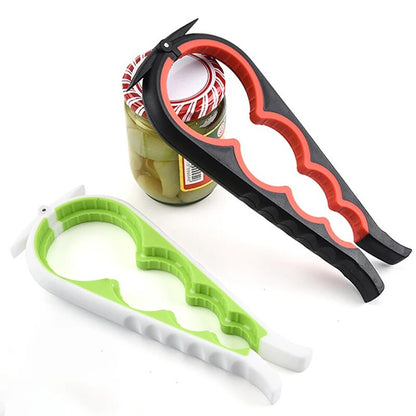 Beverage Bottle Opener Cap Can Opener Multi Functional Twister Four Position Can Opener Anti Slip C 2