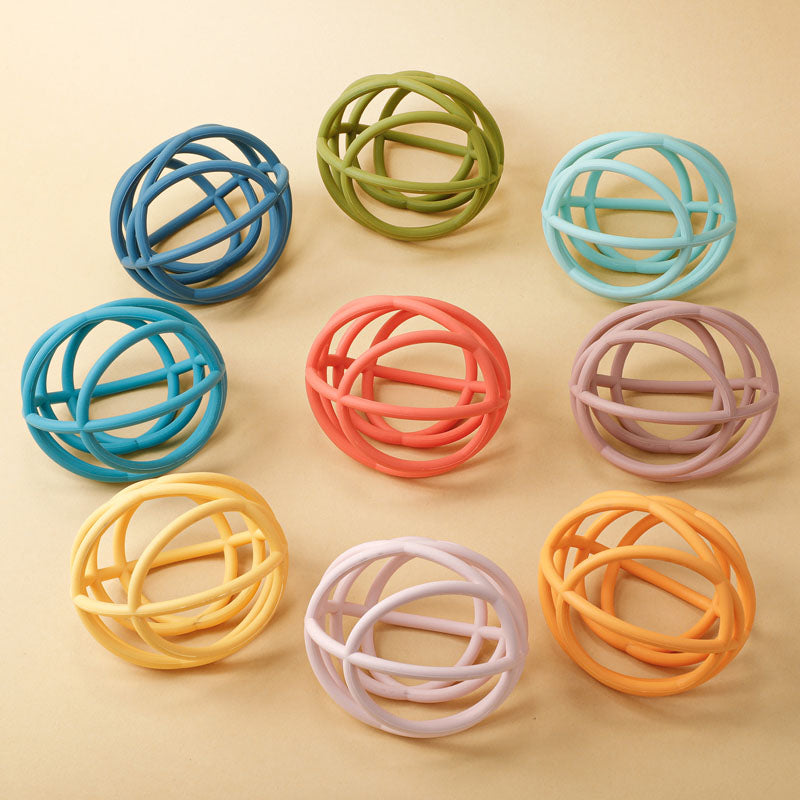 BPA Free Baby Teething Chew, Baby Silicone rodent Toy Ball, DIY Teething Necklace Toys, Soft Chew Beads for Infants