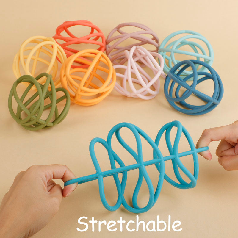 BPA Free Baby Teething Chew Baby Silicone Rodent Toy Ball DIY Teething Necklace Toys Soft Chew Bead 3