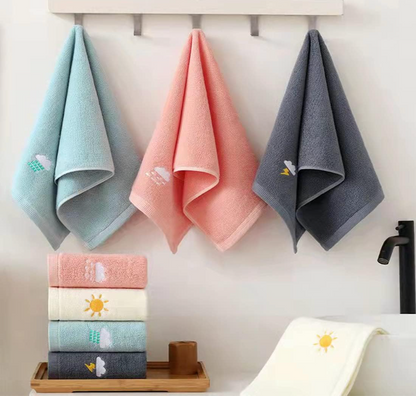 Bathroom Hand Towels, Soft Cotton Hand Towel, Highly Absorbent Hand Towels for Bath, Face, Gym