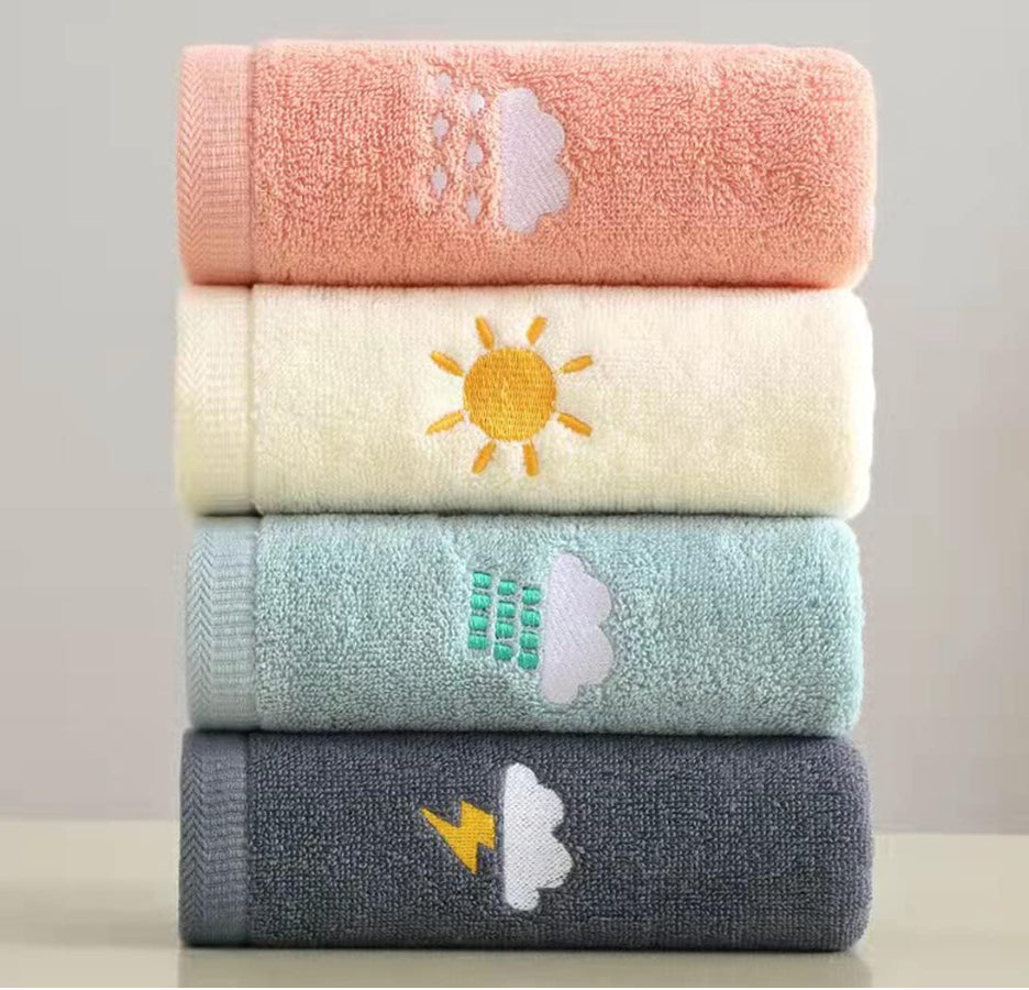 Bathroom Hand Towels, Soft Cotton Hand Towel, Highly Absorbent Hand Towels for Bath, Face, Gym