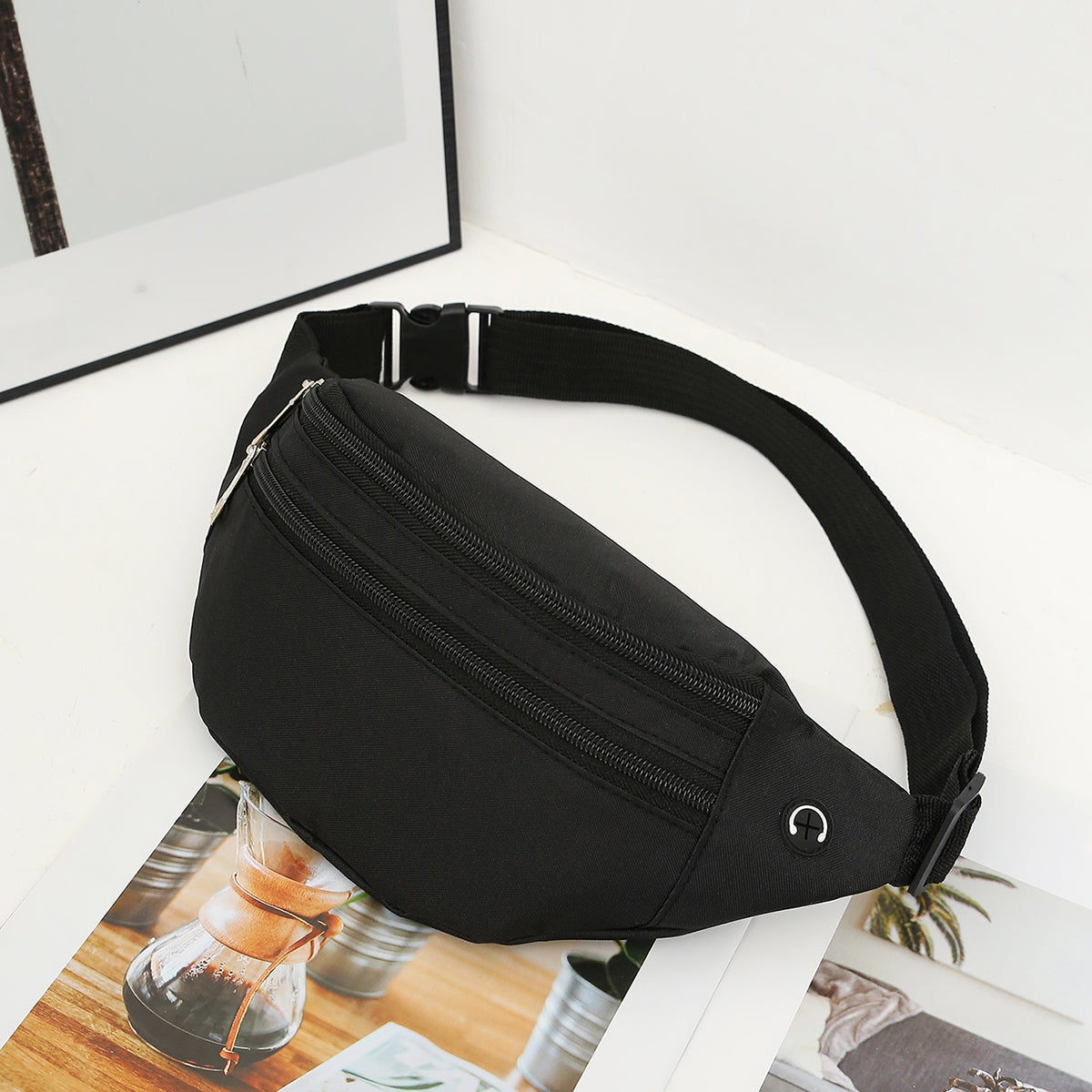 Fanny Pack, Mobile Waist Bag For Men Women, Large Capacity, Anti Splash, Multifunctional