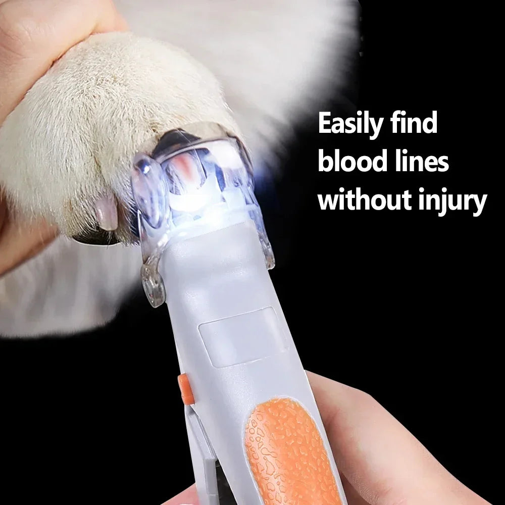 Cat Dog Nail Clippers Tool Scissors, Professional Pet Nail Clipper Scissors With LED Light, Nail Toeclaw Cutter Scissors