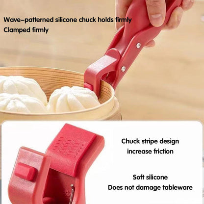 Tongs Clamp Holder AntiScalding Dish Plate Gripper Clips Move Hot Plates Or Bowls Safely Microwave  3