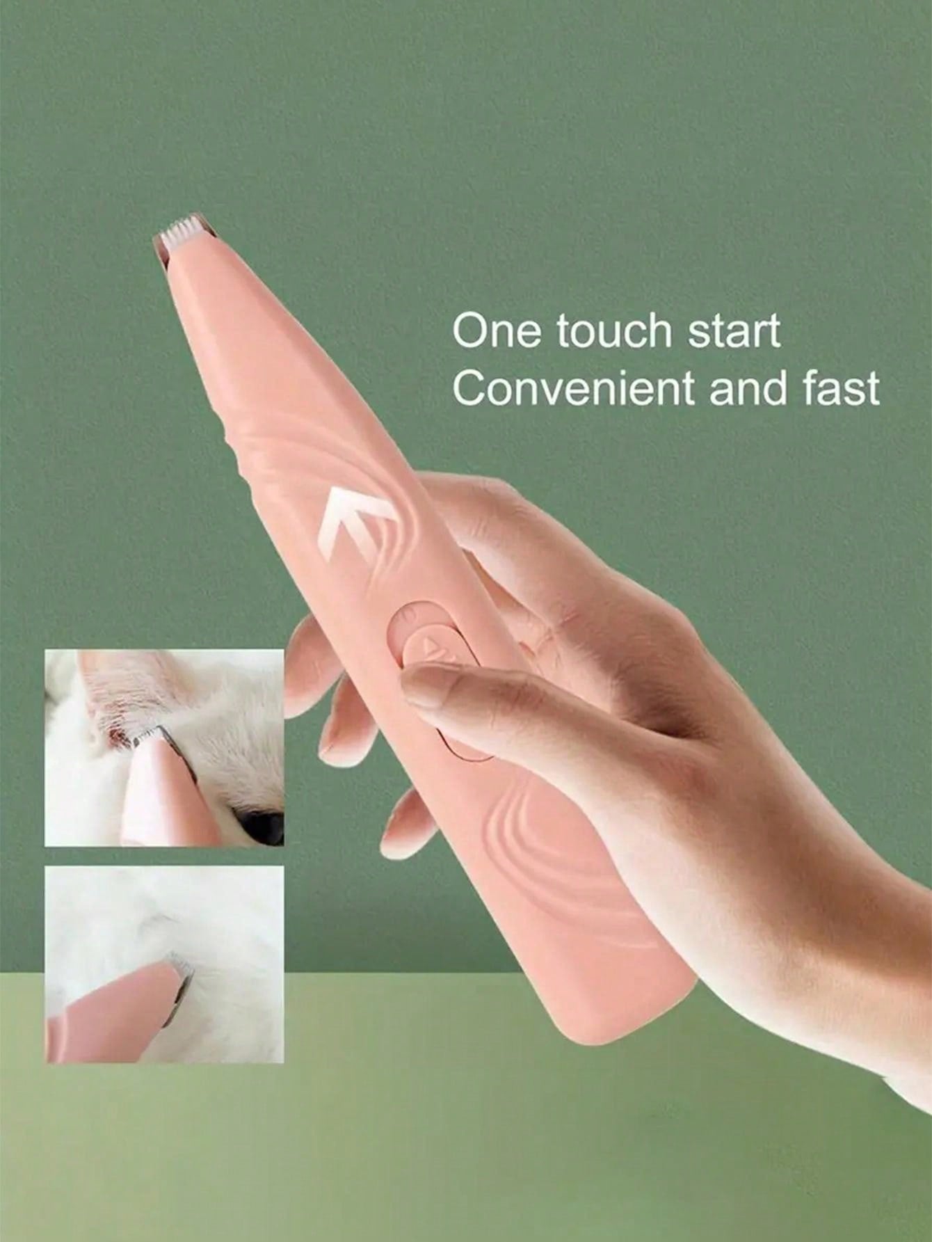 Electric pet shaver, clipper for cats and dogs, foot hair, buttocks hair, safe grooming for pets