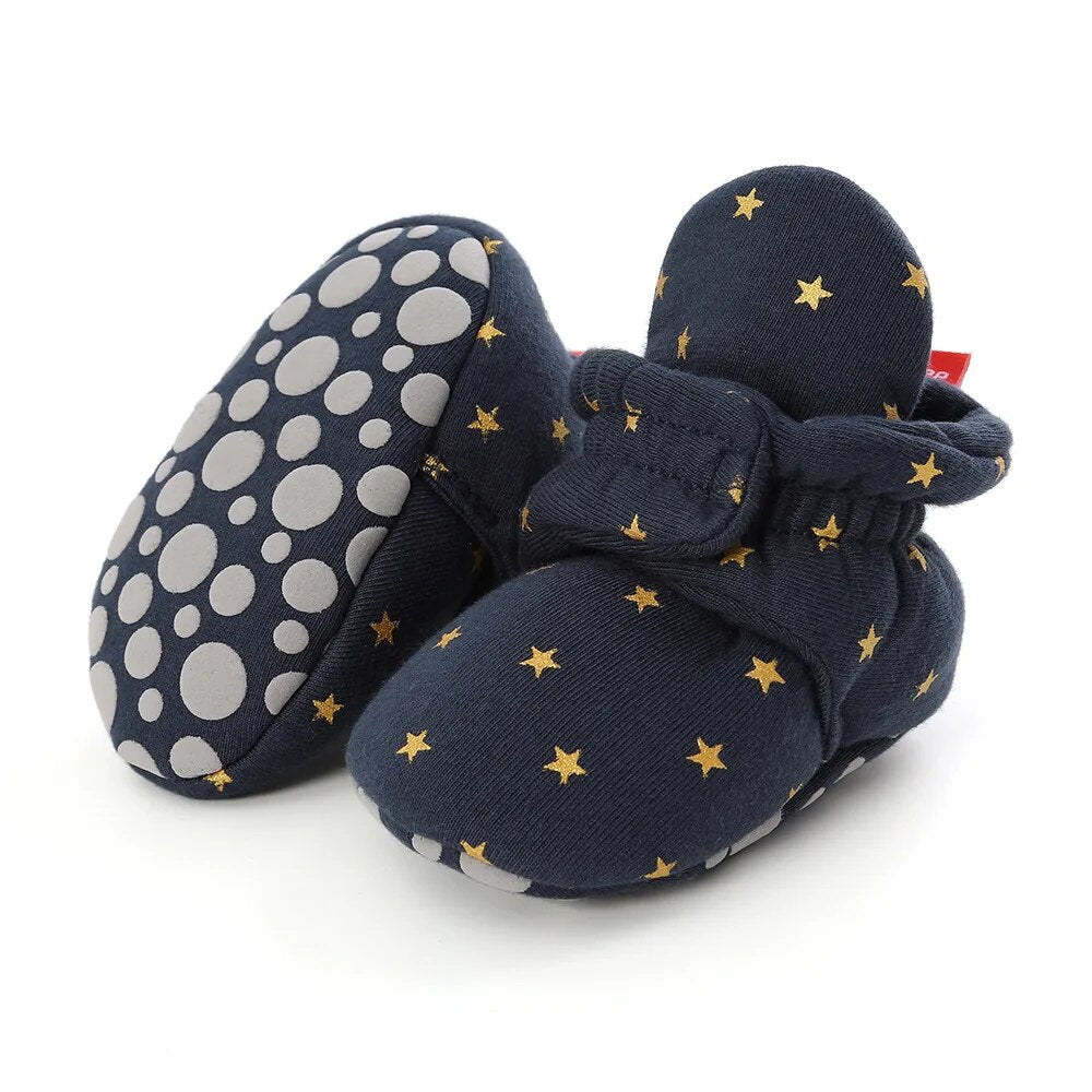 Toddler First Walkers Meckior Baby Shoes Cotton Soft Comfort Antislip Star Booties Warm Baby Boy Gi 4