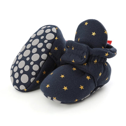 Toddler First Walkers Meckior Baby Shoes Cotton Soft Comfort Antislip Star Booties Warm Baby Boy Gi 4
