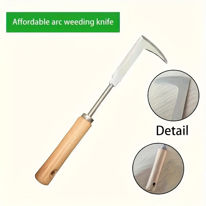 Stainless Steel Weeding Tool 1pc, For Digging Herbs, Wild Vegetables, Bonsai, Soil Loosening, Ideal Holiday Gift