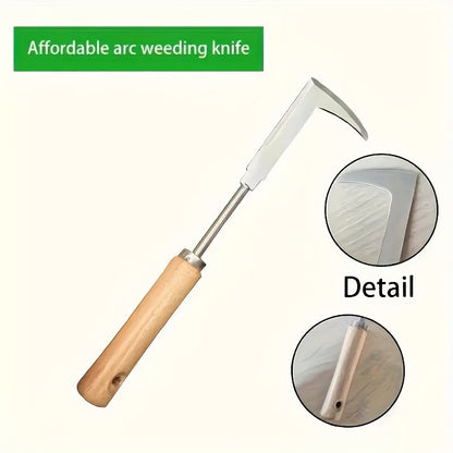 Stainless Steel Weeding Tool 1pc, For Digging Herbs, Wild Vegetables, Bonsai, Soil Loosening, Ideal Holiday Gift