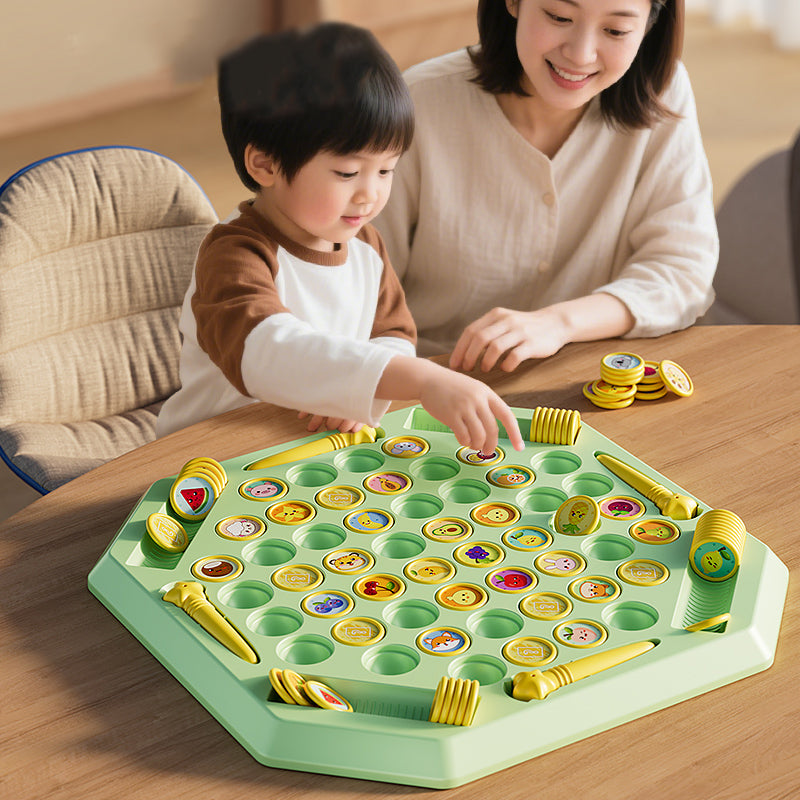 Animal Flip Chess, Memory Game Board, Parent-Child Interactive, Family Party Game, Children Adult Table Game