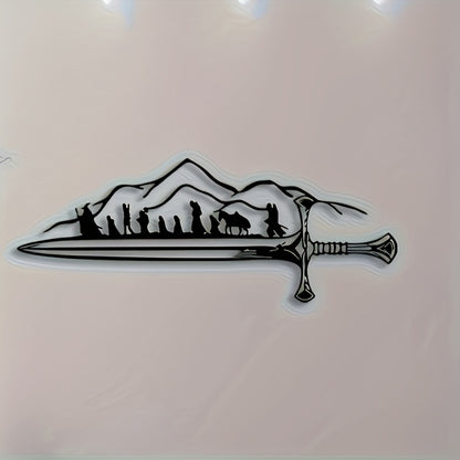 Metal Wall Art Retro Iron The Fellowship Of The Ring Silhouette Mural Frodo And Sam Fantasy Home De 3