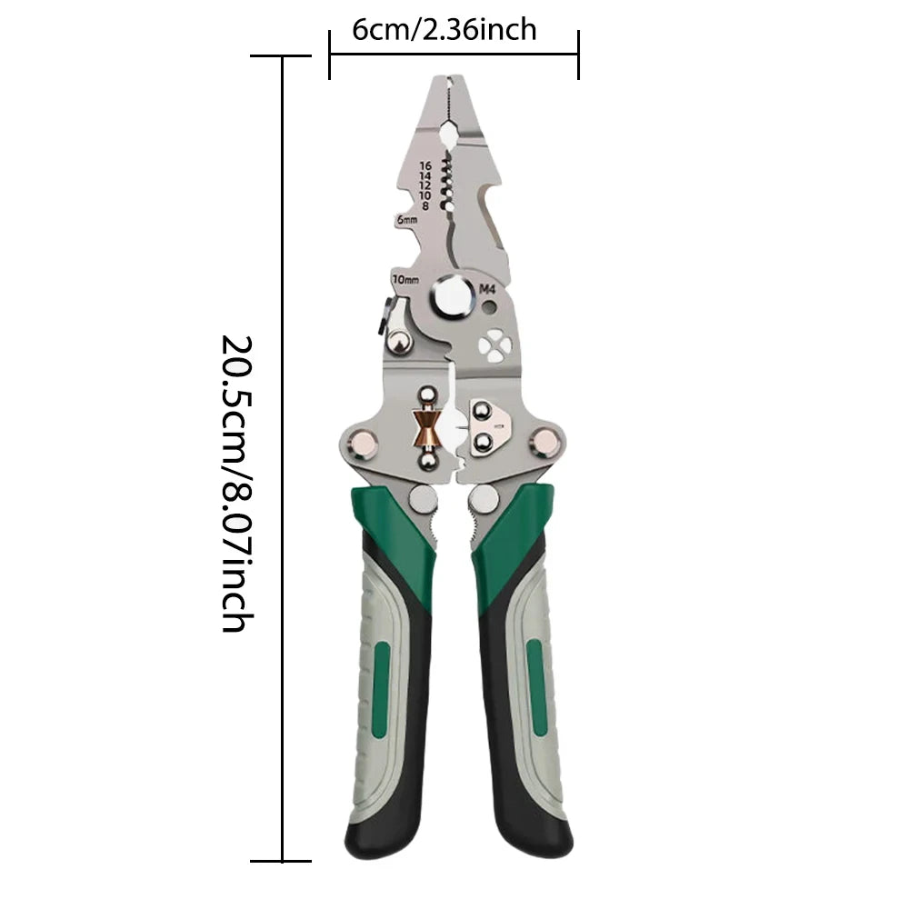 Electrician Wire Splitter Foldable Wire Stripper Pulley Design Multifunction Crimping Pliers Hand T 5