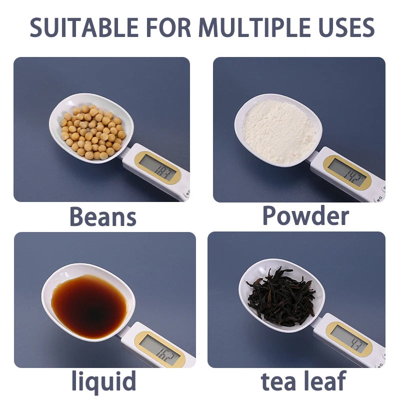 LCD Digital Measuring Food Flour Digital Spoon Scale Electronic Kitchen Scale Mini Kitchen Tool For 3