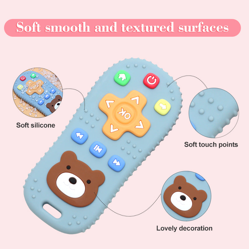Pacifier Bracelet, Silicone Baby Teether Gloves, Anti-Eating Biting Toys with Teething Stick for Infants