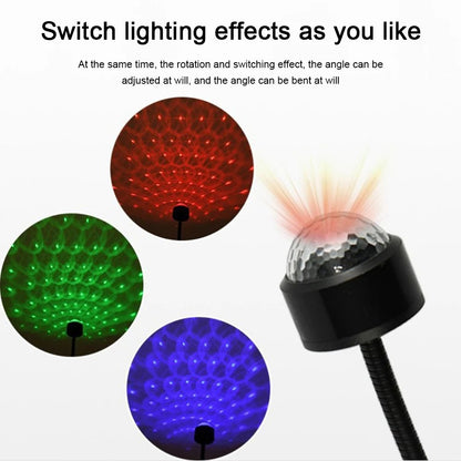 Atmosphere Galaxy Lamp USB Decorative, Mini LED Car Roof Star Night Light Projector Adjustable for Room Ceiling